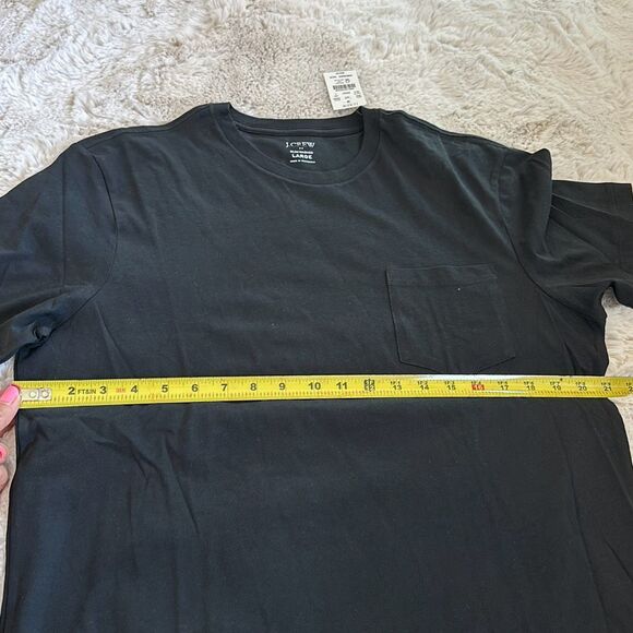J. Crew Cotton Washed Jersey Tee Black Size L - Picture 6 of 7